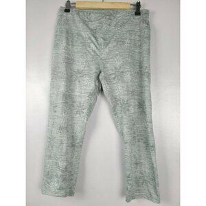 Rbx‎ Pastel Green Floral Crop Leggings Size XL